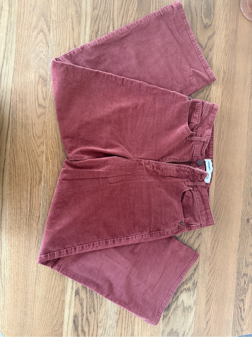 Corduroy Pants in Rust Red